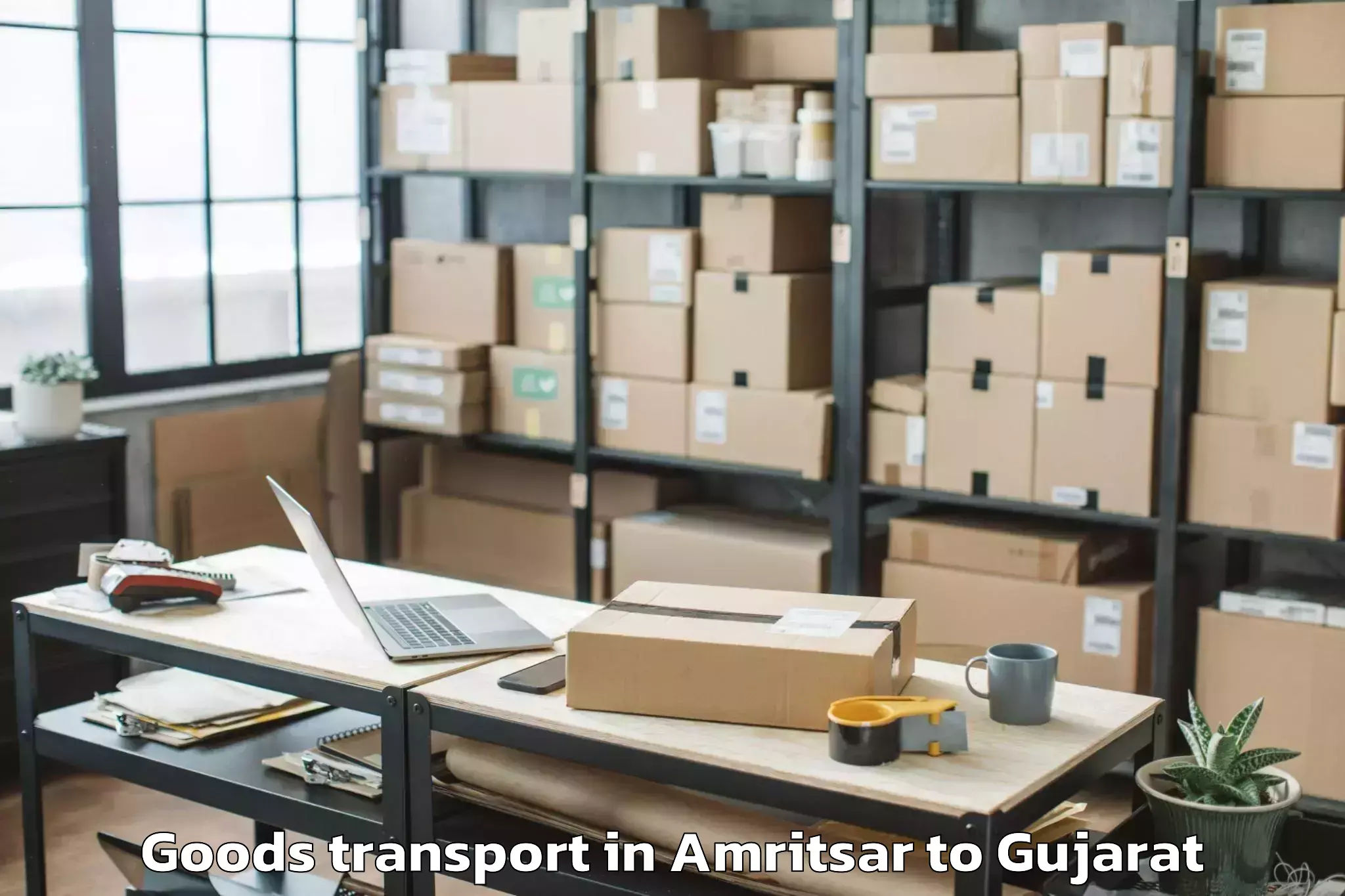 Book Amritsar to Vadgam Goods Transport Online